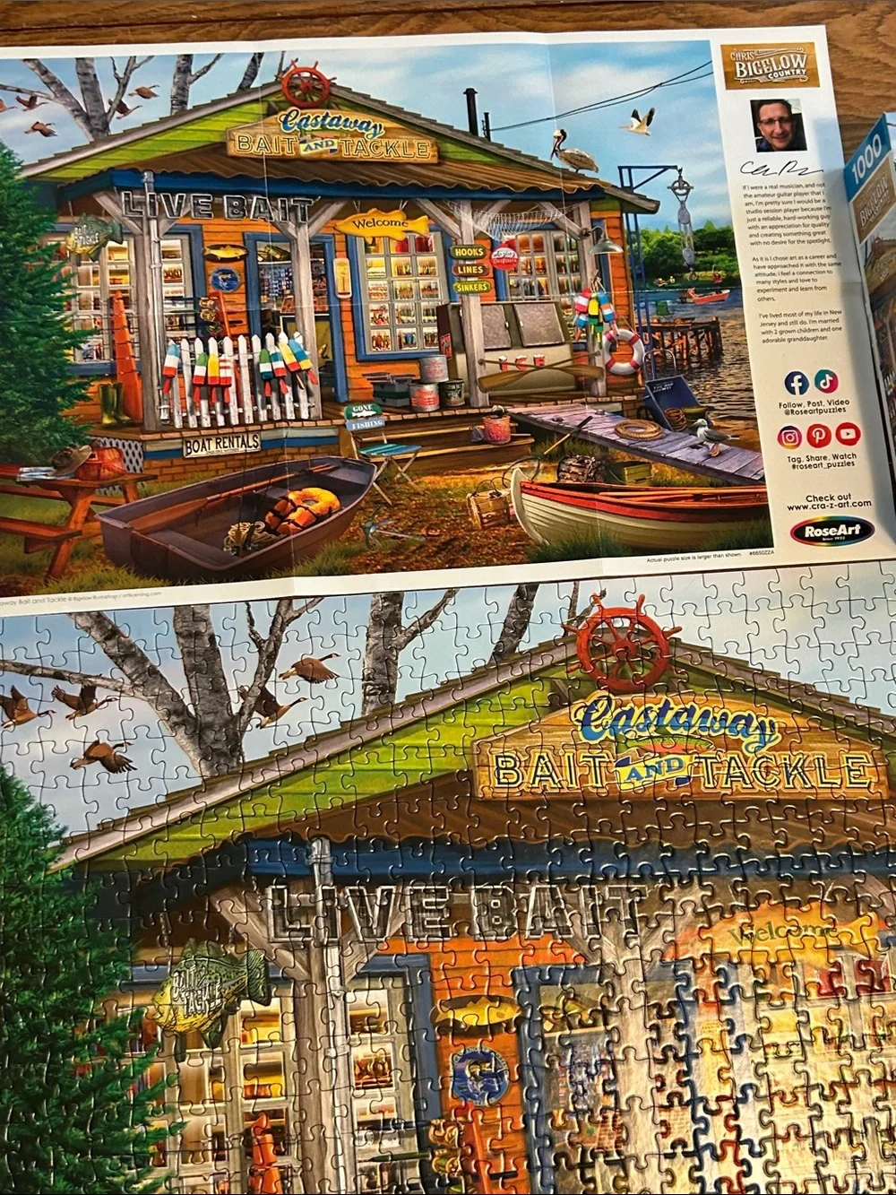 Castaway Bait and Tackle 1000 piece Puzzle 🧩 🧩